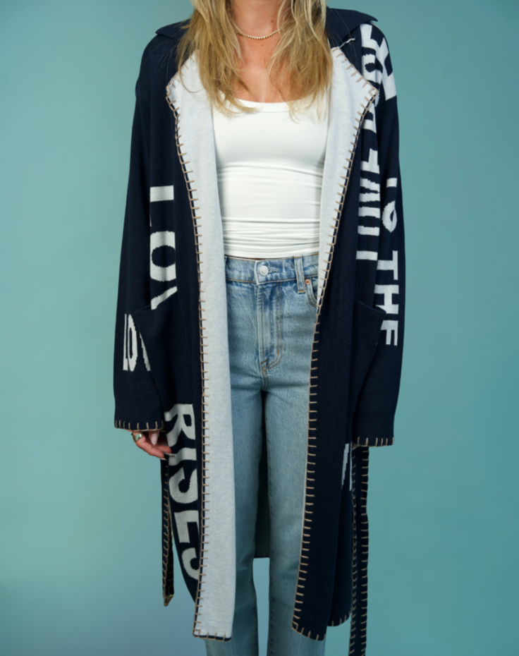 Zoom Love Rises to the Top Duster- Kerri Rosenthal