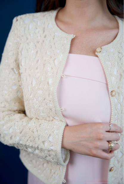 Geometric Shell Textile Woven Slim Jacket- French Connection