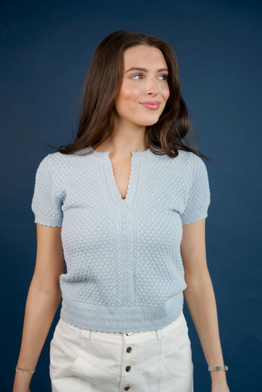 Tilda Sweater Spring Blue- Sundays by wearesundays