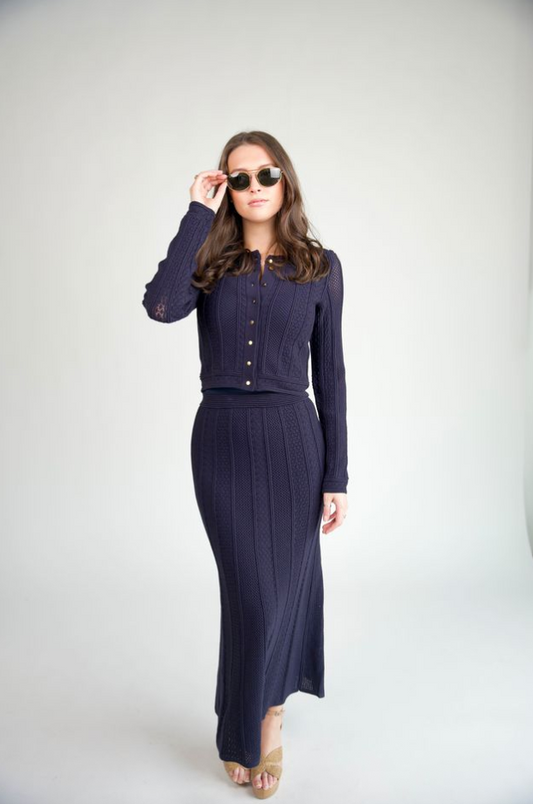 Clara Skirt Navy- Sundays by wearesundays