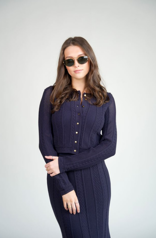 Adrine Cardigan Navy- Sundays by wearesundays