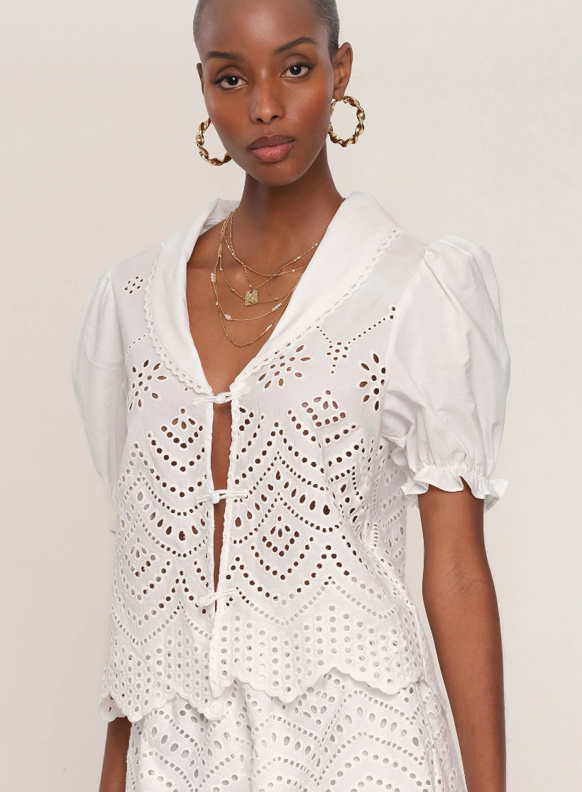 Floria Two-Piece in Eggshell- heartloom