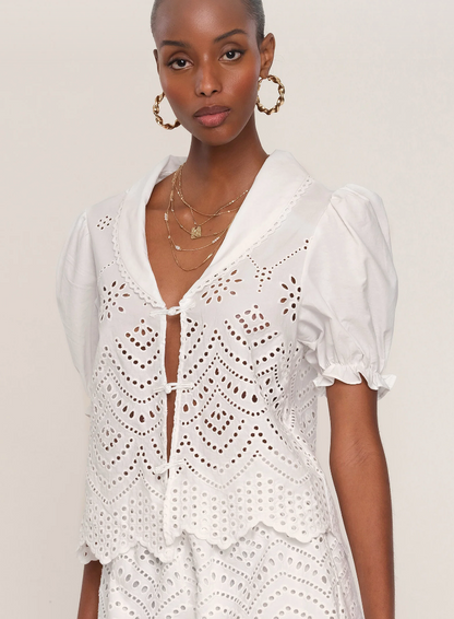 Floria Two-Piece in Eggshell- heartloom
