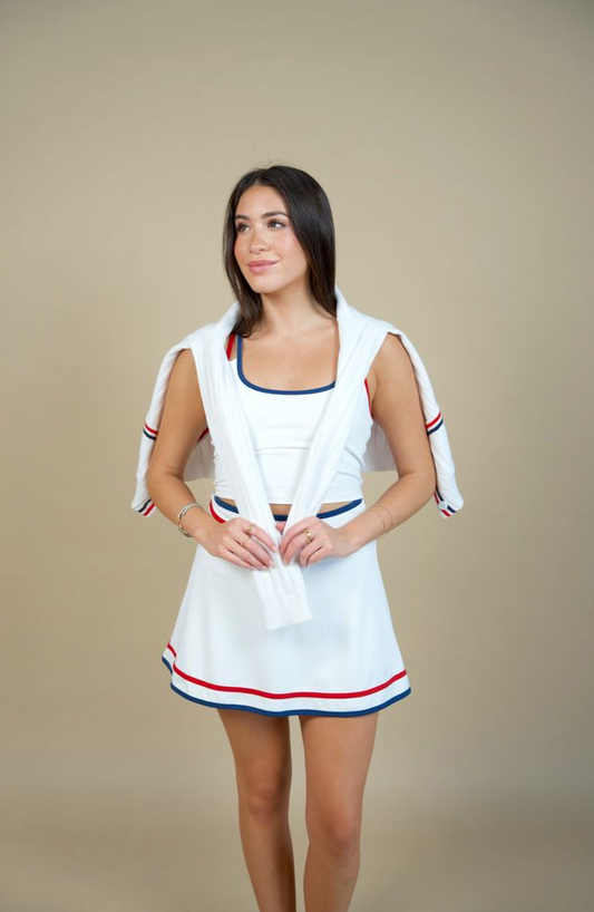 Tamara Skirt Heritage White- Beach Riot