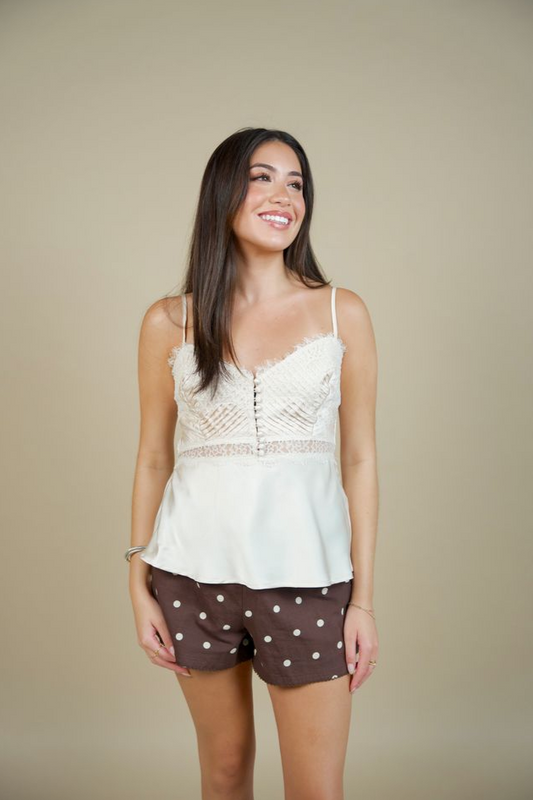 Joelle Cami in Bisque- heartloom