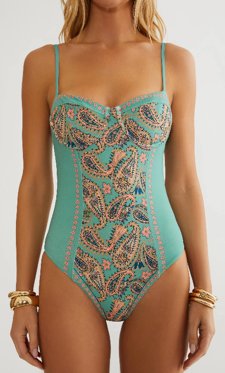Hayes One Piece Capri Soleil Paisley- Beach Riot
