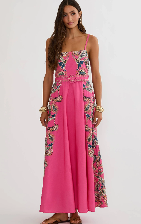 Rianne Dress Capri Soleil Paisley- Beach Riot