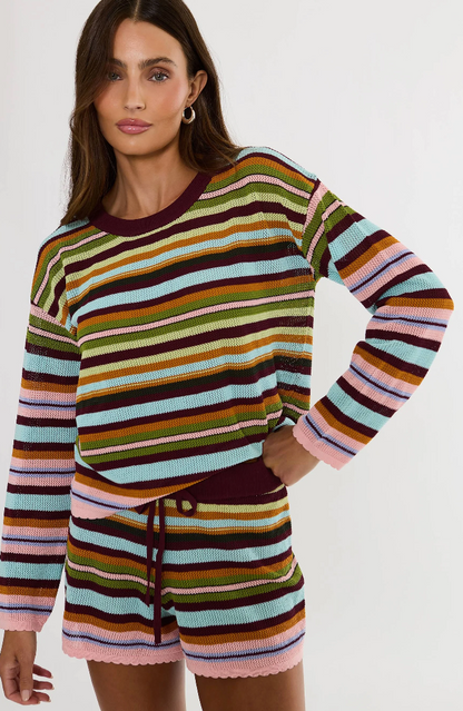 Beach Sweater Paradise Stripe- Beach Riot