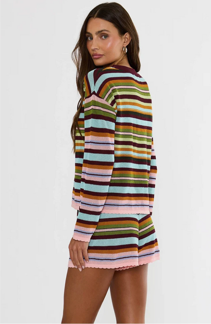 Beach Sweater Paradise Stripe- Beach Riot