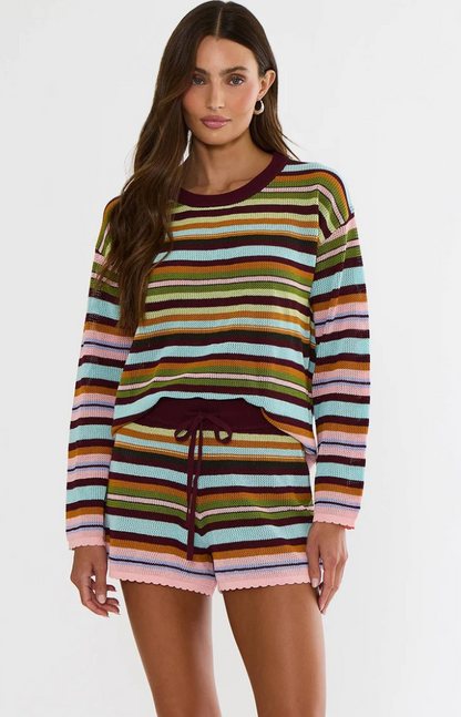 Beach Sweater Paradise Stripe- Beach Riot