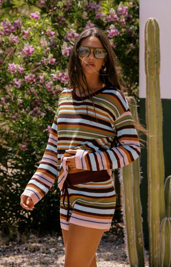 Beach Sweater Paradise Stripe- Beach Riot