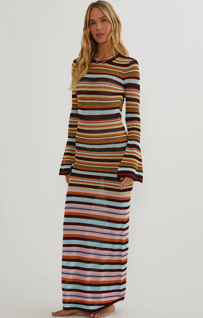 Joia Dress Paradise Stripe- Beach Riot