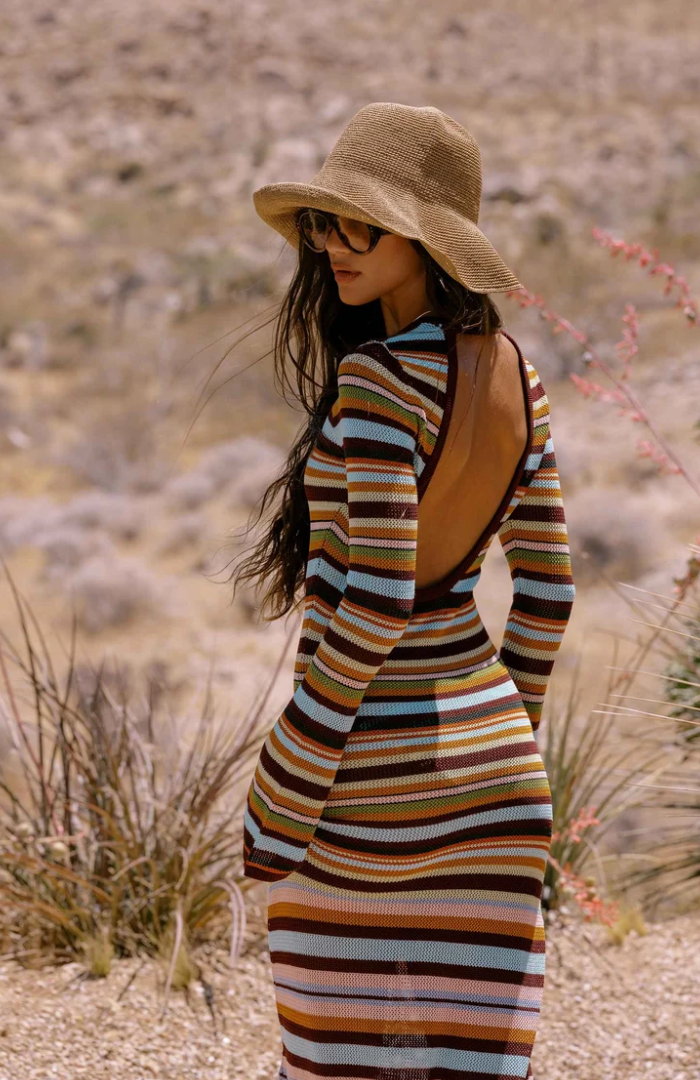 Joia Dress Paradise Stripe- Beach Riot