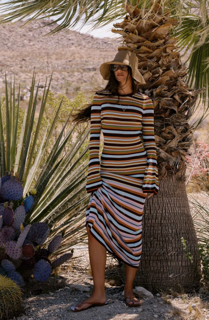 Joia Dress Paradise Stripe- Beach Riot