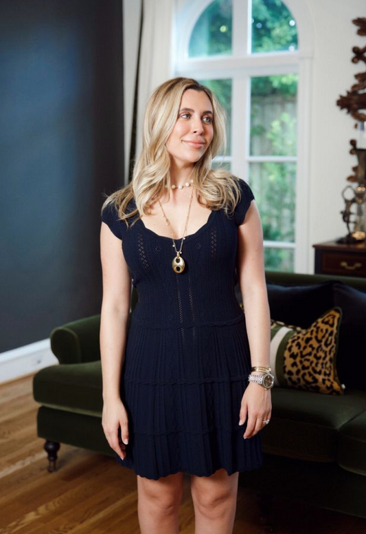 Taegan Dress Midnight Kiss- LoveShackFancy