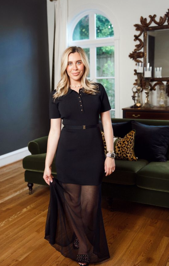 Kahite Knit Midi Dress Black-Karina Grimaldi