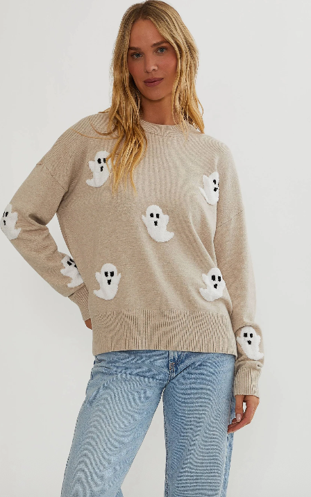 Callie Sweater Heather Boos- Beach Riot