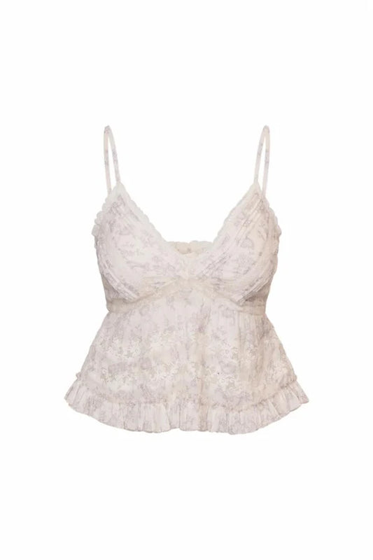 Faelith Lace Top- Chantilly