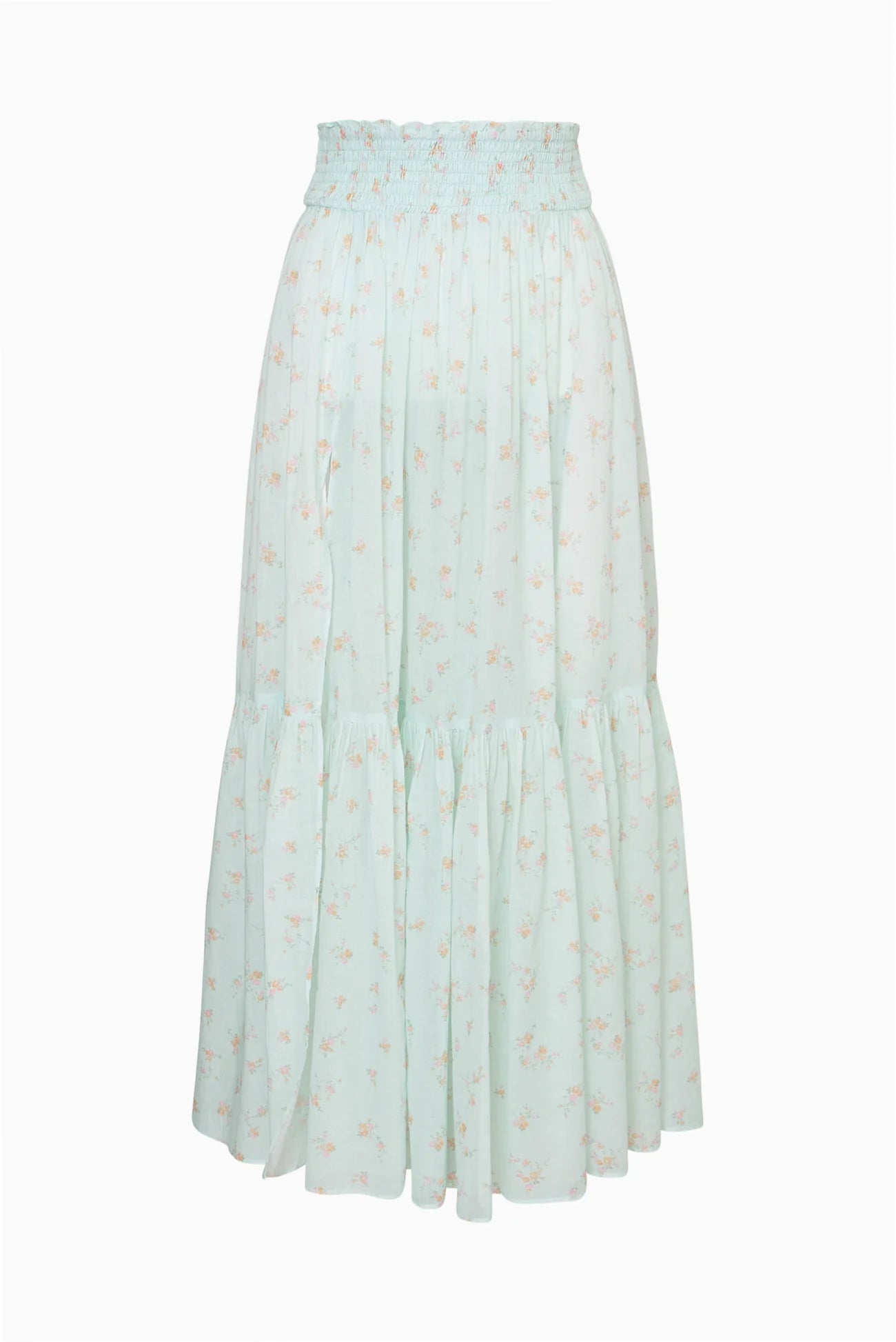 Umber Cotton Cover-Up Skirt Celadon Drift- LoveShackFancy