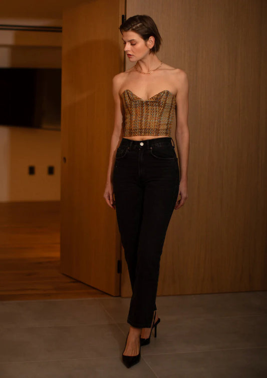 Enelda Tweed Top