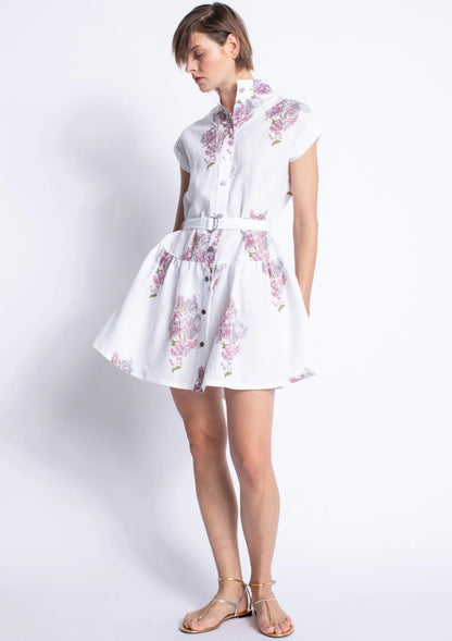 Zelie Print Mini Dress-Multi Floral