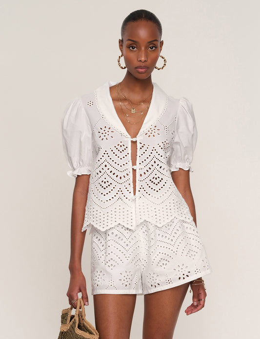 Floria Two-Piece in Eggshell- heartloom