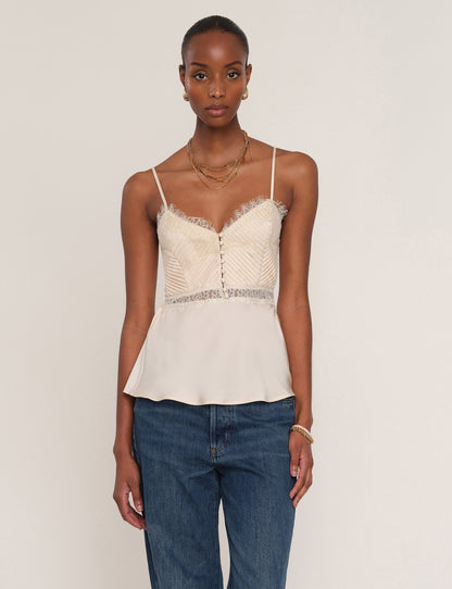 Joelle Cami in Bisque- heartloom