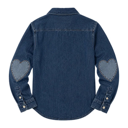 Keaton Denim Shirt Dark Rinse- Kerri Rosenthal