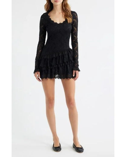 Rhea Dress Black- LoveShackFancy The Style Concierge Rhea Dress Black- LoveShackFancy The Style Concierge
