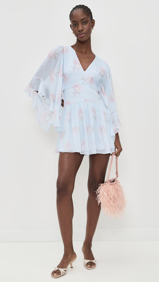 Auralie Dress-Blue Roan