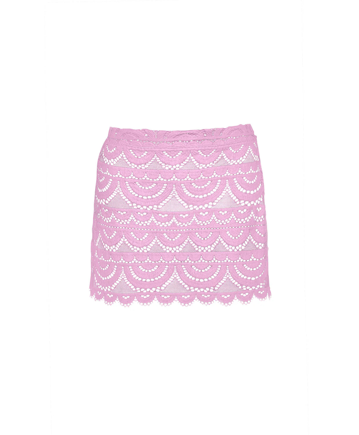 Rosé Lace Maycee Skirt- PQ Swim