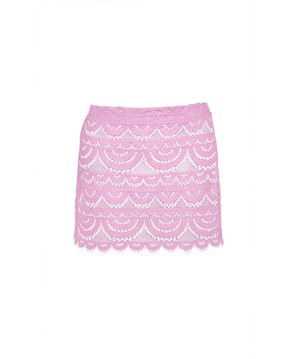 Rosé Lace Maycee Skirt- PQ Swim