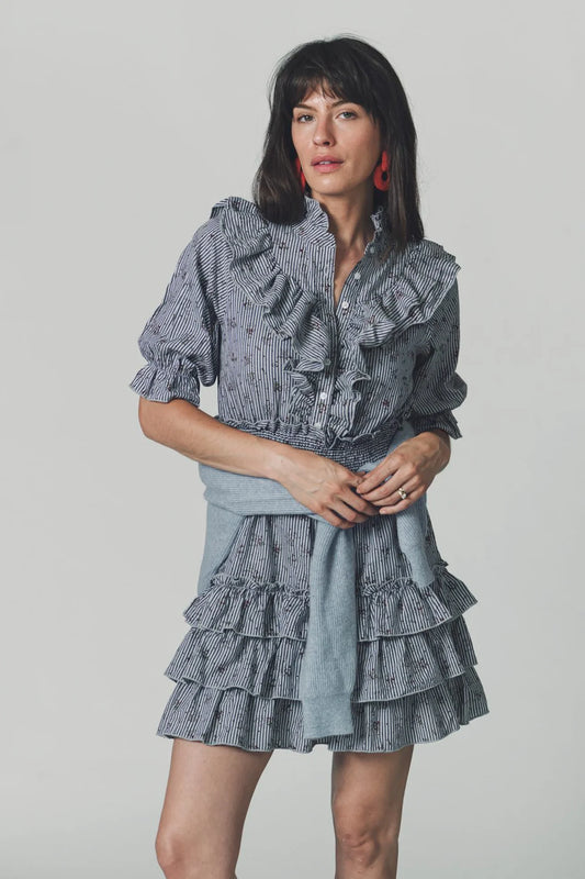 The Ruffled Tiered Mini Dress