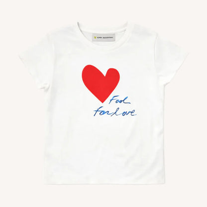 Suke Fool for Love Tee White- Kerri Rosenthal